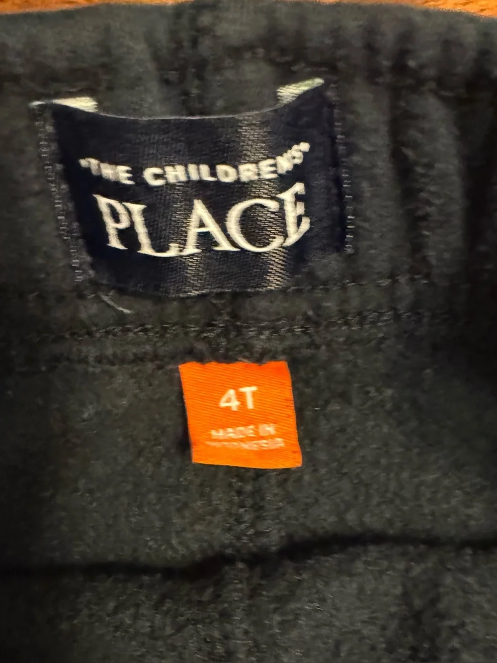 🖤 The Children's Place Black Fleece Sweatpants Size 4T